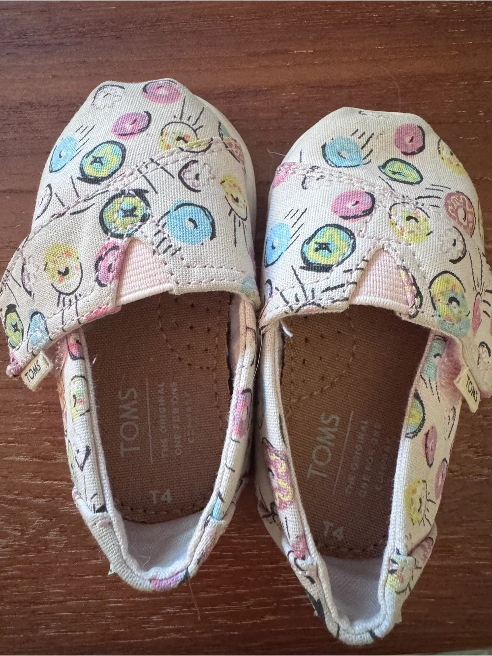 TOMS Kids Pastel Tie-Dye & donut Slip-On Shoes - Pink/Multicolor